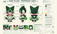design custom plush toy reference sheet and stuffed animal toy tech pack
