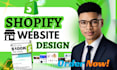 build shopify website design shopfiy, redesign shopify dropshippping website