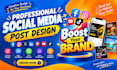 do professional social media post design