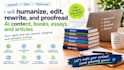 humanize, edit, rewrite, and proofread ai content, books, essays, and articles