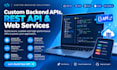 build custom backend apis, rest API and web services