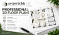 redraw professional 2d floor plans from sketches or PDF
