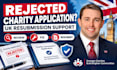 fix and resubmit your rejected UK charity application