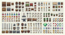 create custom pixel art game assets, props, 2d game assets and backgrounds