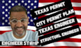 do civil and structural engineering drawings as texas engineer and architect