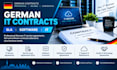 prepare german IT service agreements, sla and software contracts