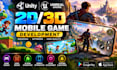 unity 2d 3d mobile game development unreal engine game design developer