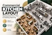 design commercial kitchen layout with restaurant floor plan and seating planning