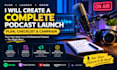 create a complete podcast launch plan checklist and campaign