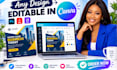convert PSD, PDF or png design to editable canva template