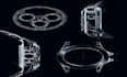 create a custom skeleton watch, 3d watch cad and technical drawing