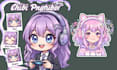 draw cute chibi vtuber model rig live2d vtuber model png tuber live2d anime