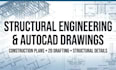 do structural engineering planning, construction plans in autocad drawings