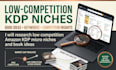 find low competition amazon KDP micro niches and book idea