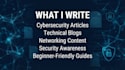 write clear and beginner friendly cybersecurity articles