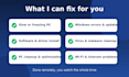 fix your windows PC problems and install software remotely
