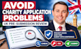 help prevent UK charity registration application rejection