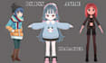 create retro psx ps1 ps2 low poly 3d models game characters and 3d animation