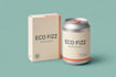 create a premium beverage can label design