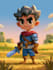 2d game character illustration