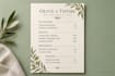 design a professional resturant menu