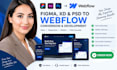 convert figma xd psd to webflow build saas landing page webflow cms