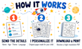 personalize printable coloring and activity book for kids