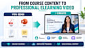 create ai elearning course video, training video and animated explainer