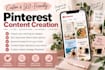 create a 30 day pinterest content plan with SEO pin titles