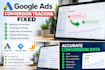 fix missing conversions in google ads tracking