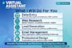do data entry, web research and virtual assistance