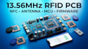 design 13 56mhz rfid pcb, nfc reader, antenna nodes, mcu and embedded firmware