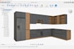 design 3d kitchen cabinet with cad drawing cut list and render