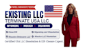 do llc dissolution, dissolve delaware llc, terminate wyoming llc, close ein