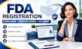 do fda registration, product listing and compliance support