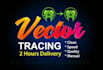 vectorize your image, logo with manual vector tracing