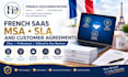 prepare french saas msa sla and customer agreements