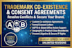 draft trademark coexistence agreements and ip consent letters