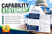 design a professional government contract capability statement