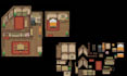 create top down pixel art tileset, rpg tilemap, 2d environment, indie game asset