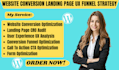 website conversion optimization landing page user experience funnel strategy