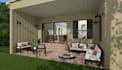 design 3d landscape visualization, backyard patio render, rooftop garden