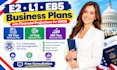 write e2 l1 eb5 visa business plan with financial projections for uscis