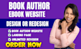 design author website book author website ebook and writer website design