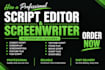 format, edit, proofread, and polish your screenplay in final draft