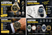 create a professional custom watch design