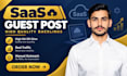 provide saas guest post and relevant saas backlinks