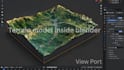 create 3d terrain maps, topographic maps, shaded relief map print stl map model