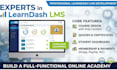 build learndash wordpress lms, courses, membership, quizzes, dashboard