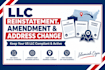 do llc reinstatement, amendment and address change